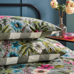 Wylder Hidcote Manor Botanical Duvet Set, Super King, Blue - thumbnail 3