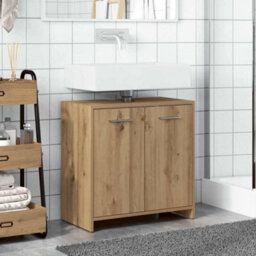 Walplus Bathroom Sink Cabinet Artisan Oak 60X33X60 Cm Engineered Wood - thumbnail 3