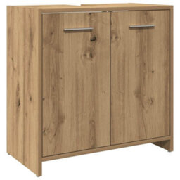 Walplus Bathroom Sink Cabinet Artisan Oak 60X33X60 Cm Engineered Wood - thumbnail 2
