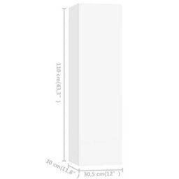 Berkfield 7 Piece Tv Cabinet Set White Engineered Wood - thumbnail 8