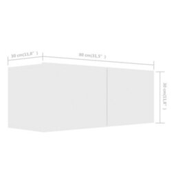 Berkfield 7 Piece Tv Cabinet Set White Engineered Wood - thumbnail 7