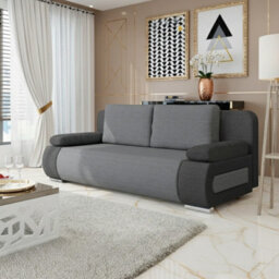 Emma Upholstered Sofa Bed With Storage With Sleeping Function Comfortable And Stylish For The Living Room Light Grey And Grey - thumbnail 1