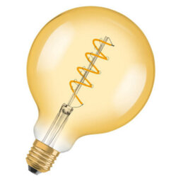 Osram Vintage 1906 Led Globe 28 Filament Lamp Bulb 28W Gold Dimmable E27 4 Pack - thumbnail 2