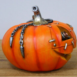 Gifts Direct 2 U Steampunk Halloween Pumpkin Ornament - thumbnail 2