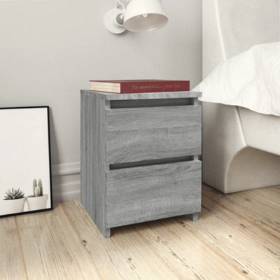 Vidaxl Bedside Cabinets 2 Pcs Grey Sonoma 30X30X40 Cm Engineered Wood Bedside Cabinets - image 1