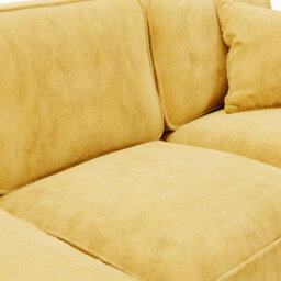 Alfie Gold Right Hand Corner Sofa For Living Room - Fully Assembled By Roseland Furniture - thumbnail 3