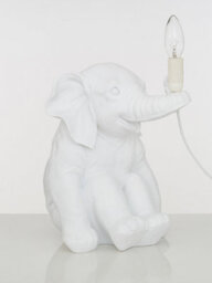 Orsina Elephant Table Lamp With Handheld Bulb Socket, Novelty Animal Bedside Light, Fun Sitting Lamp On A Table - thumbnail 4