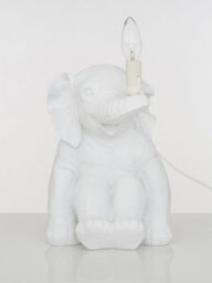 Orsina Elephant Table Lamp With Handheld Bulb Socket, Novelty Animal Bedside Light, Fun Sitting Lamp On A Table - thumbnail 2