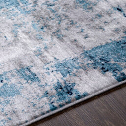 Livabliss Wanderlust-Abstract Blue Grey Cream Modern Marble Living Dining Bedroom Rug 120 X 170 Cm Easy Care, Non Shedding - thumbnail 3