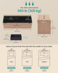 Songmics Folding Storage Ottoman, Storage Box, 38 X 110 X 38 Cm, Ottoman With Removable Lid, Smile Design, Load Up To 300 Kg - thumbnail 3