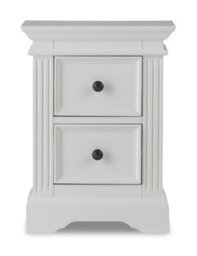 Statement Furniture Gainsborough White 2 Drawer Hamptons Style Bedside Table - thumbnail 6