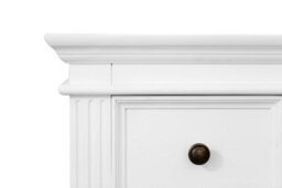 Statement Furniture Gainsborough White 2 Drawer Hamptons Style Bedside Table - thumbnail 8