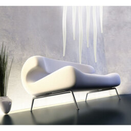 Luminosa Lighting Luminosa Estalacta Ceiling Light Gu10 6 Light Gu10 Linear Bar Indoor, Silver/opal White - thumbnail 2