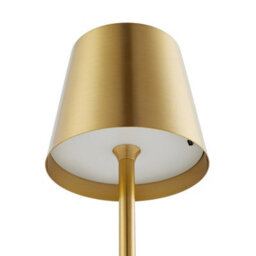 Komore Set Of 2 Gold Rechargeable Touch Table Lamps,dimmable,wireless Cordless Led Desk Lamp - thumbnail 6