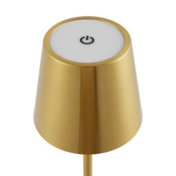 Komore Set Of 2 Gold Rechargeable Touch Table Lamps,dimmable,wireless Cordless Led Desk Lamp - thumbnail 5