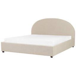 Beliani Ottoman Bed Fabric Vaucluse 180 X 200 Cm (Eu Super King) Sand Beige - thumbnail 5