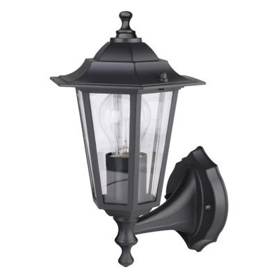 Bright Source Outdoor Cage Wall Lantern - Black