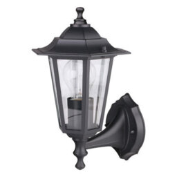 Bright Source Outdoor Cage Wall Lantern - Black