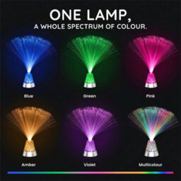 Cuqoo Fibre Optic Mood Lamp Led Colour Changing Mood Light For Bedroom - thumbnail 6