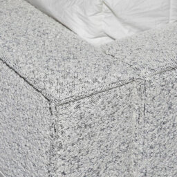 Luxe Boucle Upholstered Platform  Latte Bed Frame - thumbnail 6