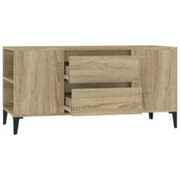 Berkfield Tv Cabinet Sonoma Oak 102X44.5X50 Cm Engineered Wood - thumbnail 7