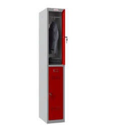 Phoenix Safe Company Phoenix Pl 300D Series Pl1233Grk 1 Column 2 Door Personal Locker In Red With Key Lock - thumbnail 2