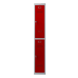 Phoenix Safe Company Phoenix Pl 300D Series Pl1233Grk 1 Column 2 Door Personal Locker In Red With Key Lock - thumbnail 3
