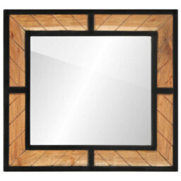 Berkfield Bathroom Mirror 60X1X55 Cm Solid Wood Acacia - thumbnail 1