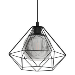 Pagazzi Lighting Pagazzi Freya Ribbed Glass & Grey Ceiling Pendant - thumbnail 5