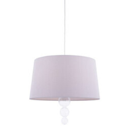 Pagazzi Lighting Pagazzi Freya Ribbed Glass & Grey Ceiling Pendant - thumbnail 1