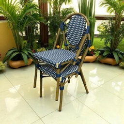 Blue Paris Bistro Chair And Table Set Be Furniture - thumbnail 3