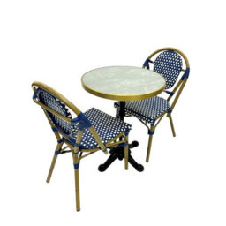 Blue Paris Bistro Chair And Table Set Be Furniture - thumbnail 2