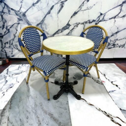 Blue Paris Bistro Chair And Table Set Be Furniture - thumbnail 1