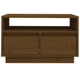 Berkfield Tv Cabinet Honey Brown 60X35X37 Cm Solid Wood Pine - thumbnail 5