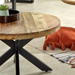 Worcester Belgravia Solid Wood Coffee Table With Metal Spider Legs - thumbnail 3