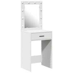 Walplus Dressing Table With Led Lights White 50X41X135 Cm - thumbnail 2