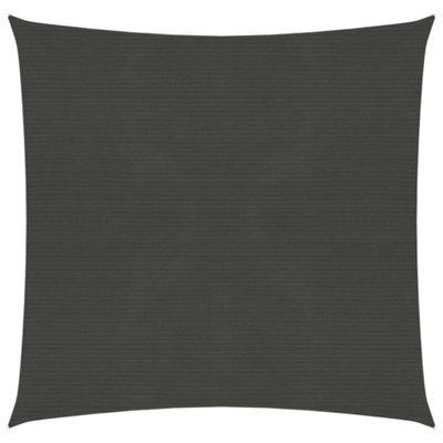 Berkfield Sunshade Sail 160 G/m2 Anthracite 4X4 M Hdpe - image 1