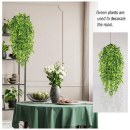 4 Pack Artificial Hanging Plants Bamboo Leaf Fake Green For Indoor Outdoor Wall Arch (Bamboo) - thumbnail 5