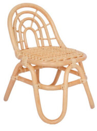 Nordlys Set Of 2 Chairs For Children In Rattan Beige - thumbnail 7