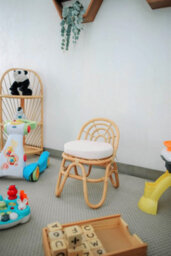 Nordlys Set Of 2 Chairs For Children In Rattan Beige - thumbnail 3