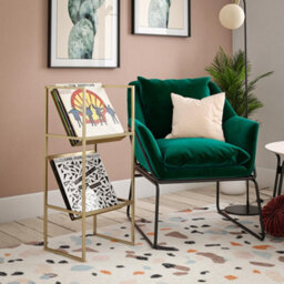Dorel Home Helix Vinyl Record Storage In Gold Look - thumbnail 8