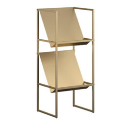 Dorel Home Helix Vinyl Record Storage In Gold Look - thumbnail 3