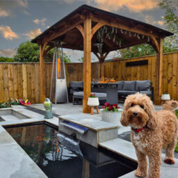 Dunster House Wooden Heavy Duty Gazebo 3 X 3 Metres Pressure Treated Hot Tub Shelter With Roof Shingles Leviathan - thumbnail 7