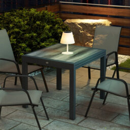 Outsunny Extendable Outdoor Dining Table Aluminium Rectangle Patio Table Grey - thumbnail 9