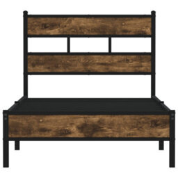 Berkfield Bed Frame Without Mattress With Headboard Sonoma Oak 90X200 Cm - thumbnail 4