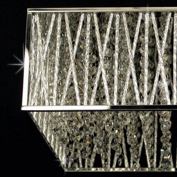Luminosa Lighting Luminosa Melenki 4 Light Polished Chrome Crystal Flush Ceiling Light - thumbnail 2