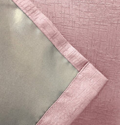 Enhanced Living Vogue Blush Pink 90 X 90 Inch (229X229Cm) Eyelet Thermal Noise Reducing Dim Out Curtains (Pair) - thumbnail 4
