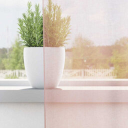 Berkfield Durable Voile Curtains With Loops 2 Pcs Light Pink 140X260 Cm - thumbnail 3