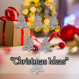 Christmas Tree Decoration Hanging Glitter Trees 6 Silver - thumbnail 5