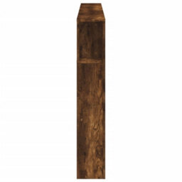 Berkfield Led Headboard Smoked Oak 180X18.5X103.5 Cm Engineered Wood - thumbnail 7